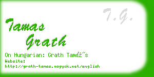 tamas grath business card